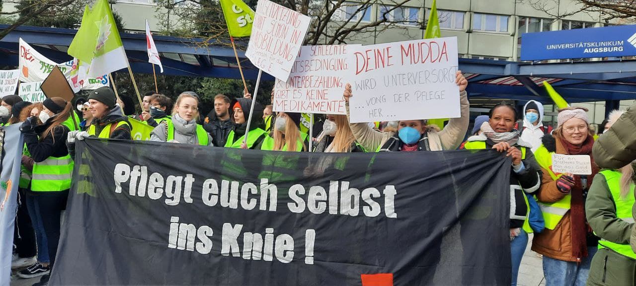 Streik der Krankenhaus-Azubis in Bayern