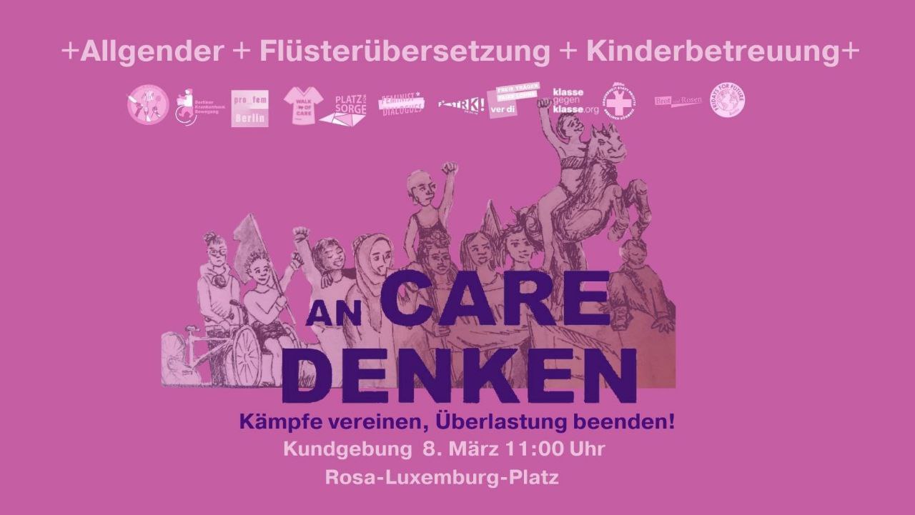 An Care denken - Kämpfe vereinen, Überlastung beenden!