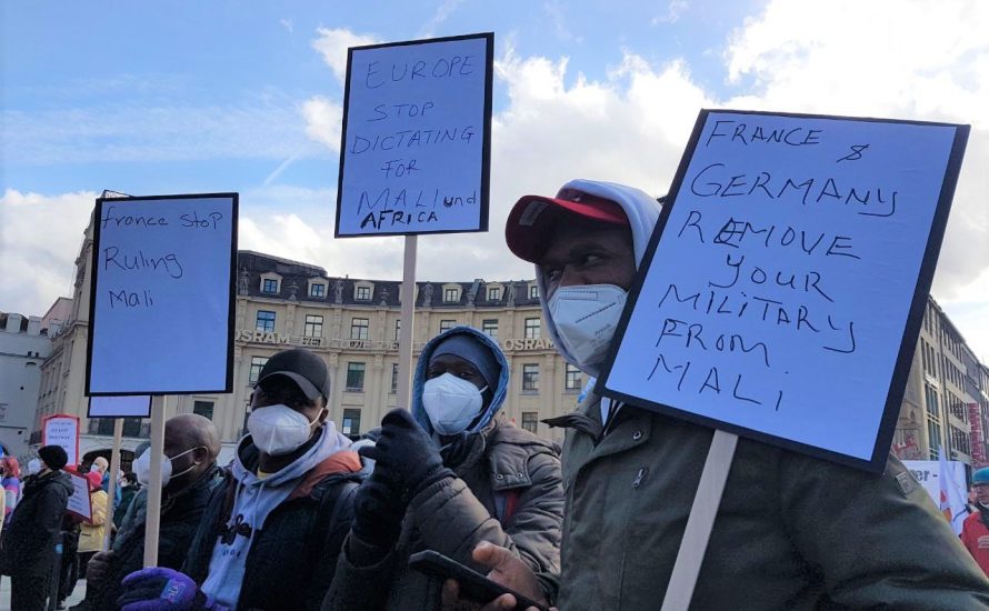 Demonstration in Eichstätt gegen die Sammelabschiebung nach Senegal