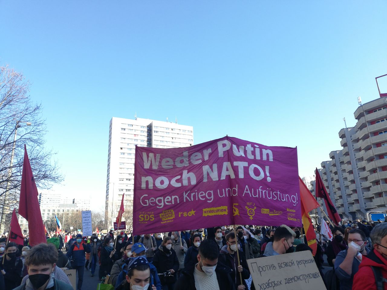 Zehntausende in Berlin gegen den Krieg in der Ukraine