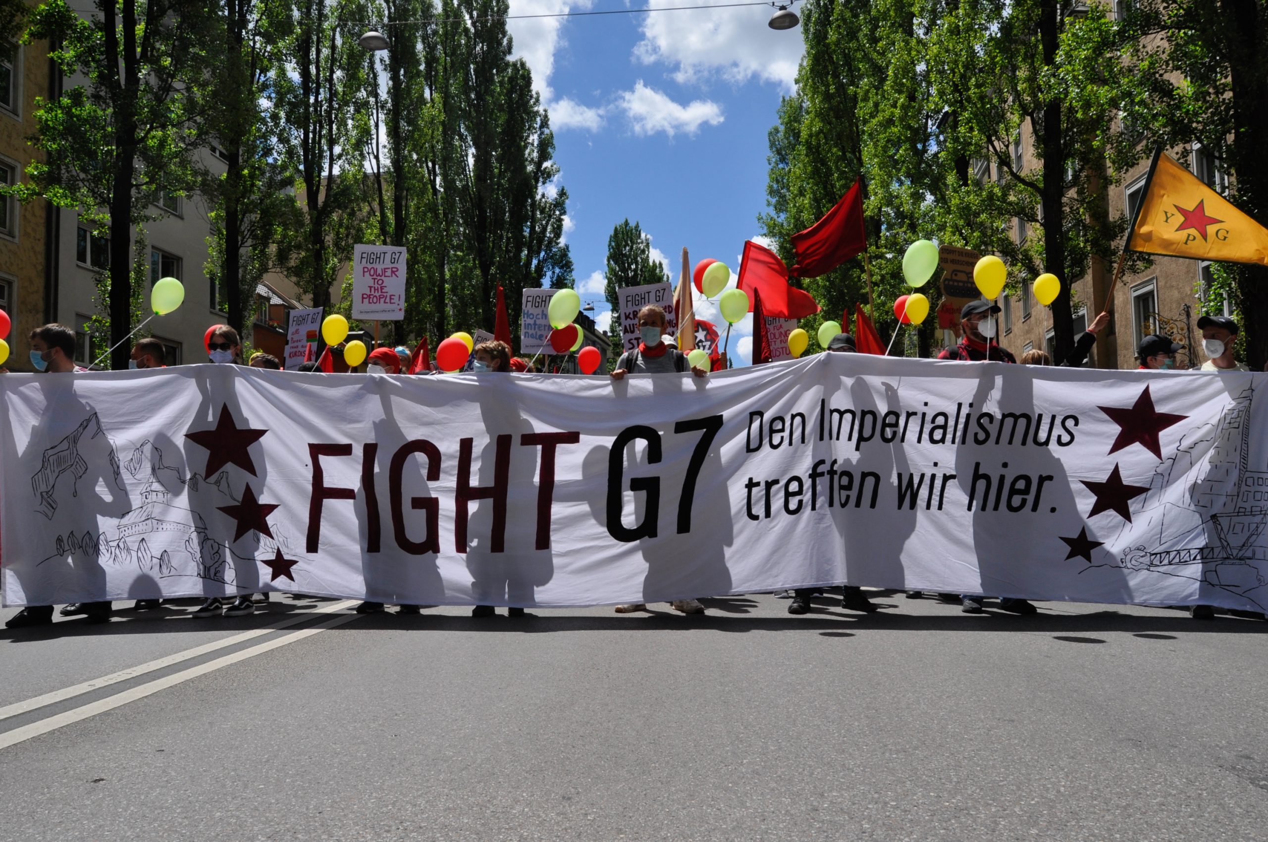 München: Polizeigewalt zum Auftakt der G7-Proteste