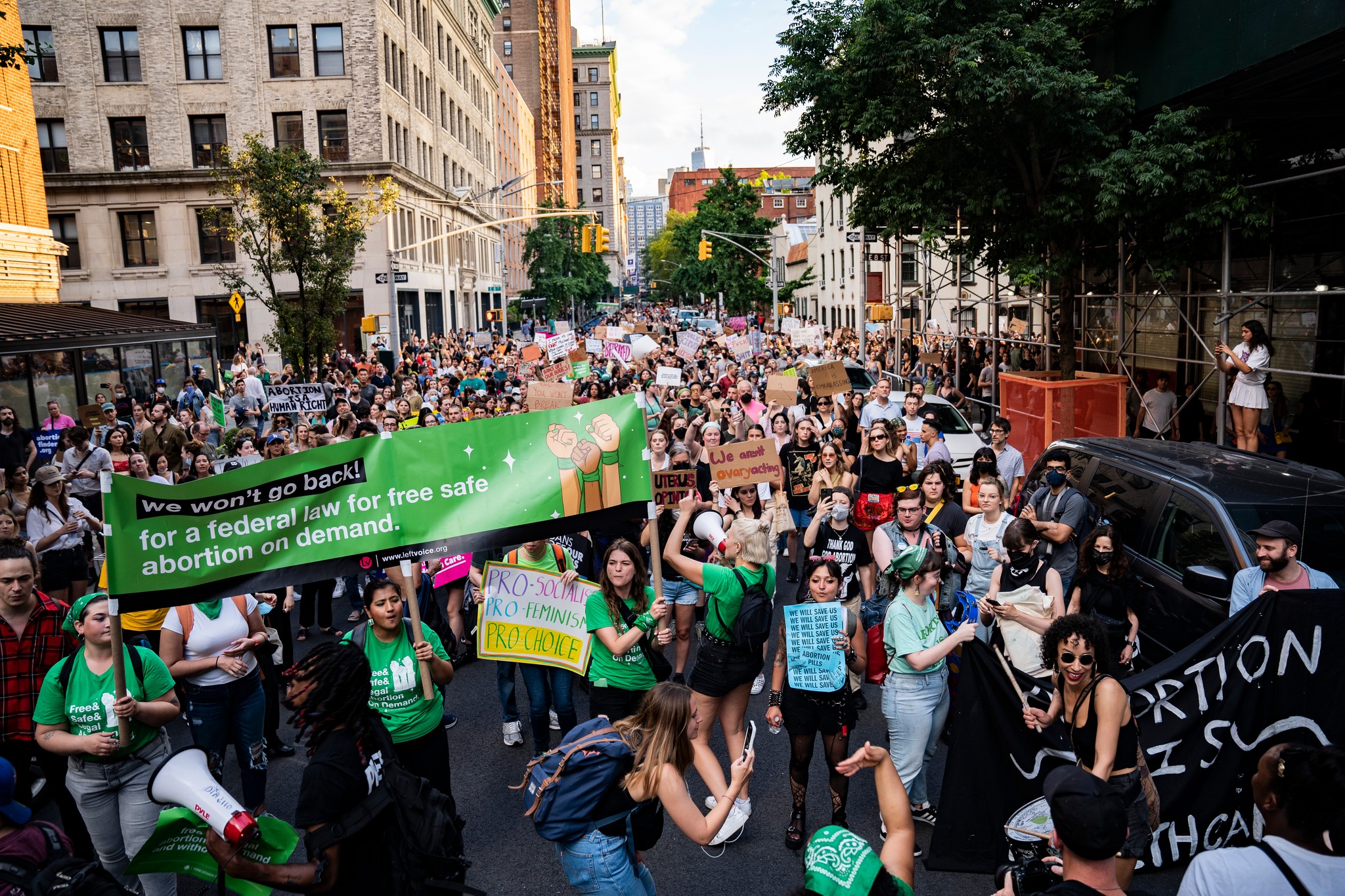 USA: 20.000 Menschen demonstrieren in New York für das Recht auf Abtreibung