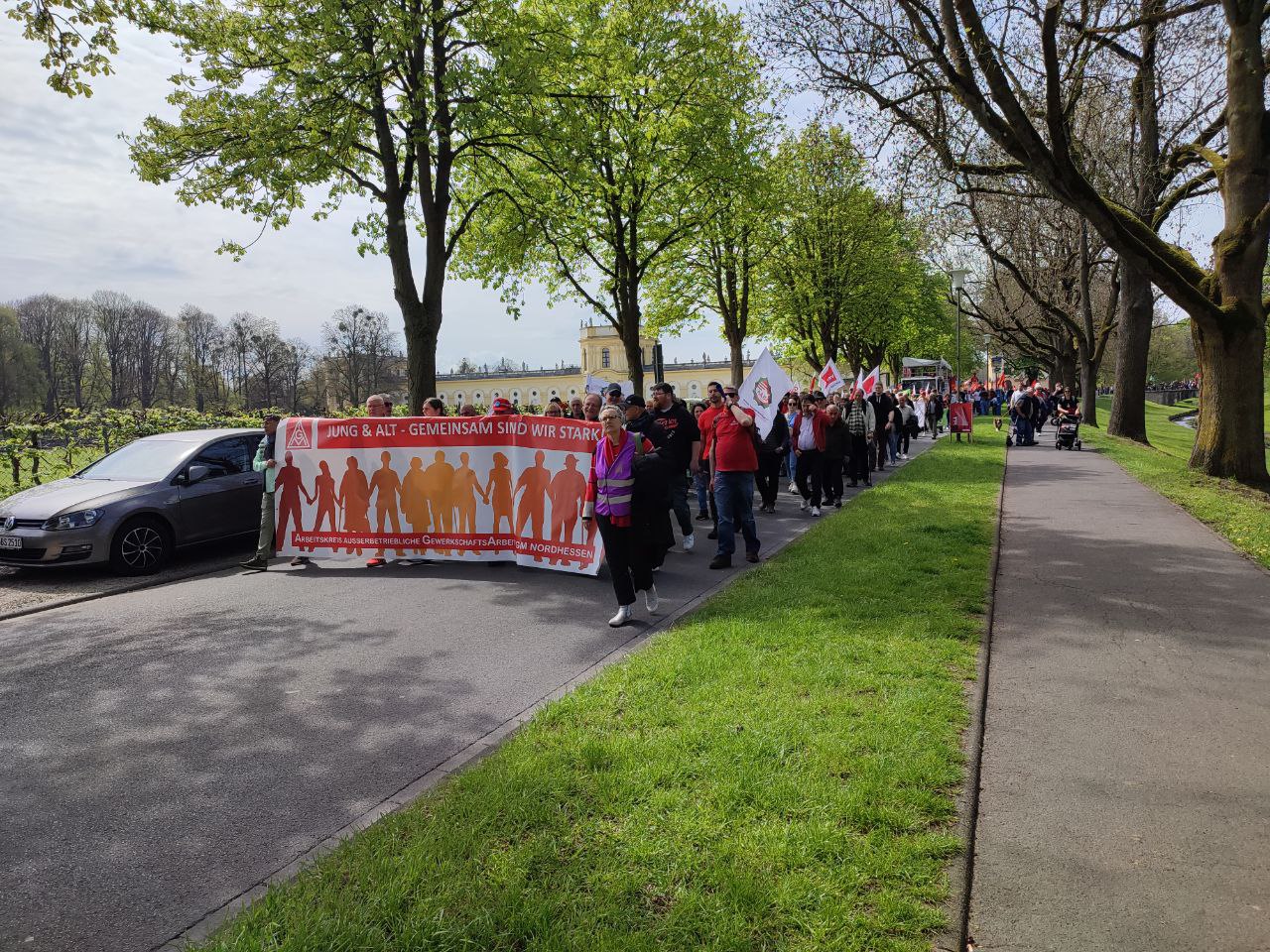 1.800 Menschen beim 1. Mai in Kassel