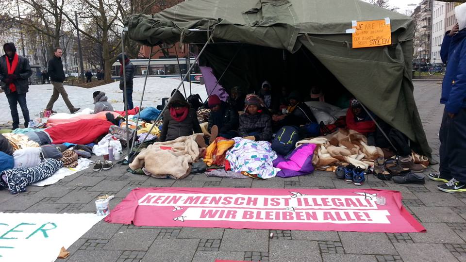 München: Refugee-Protest gewaltsam geräumt