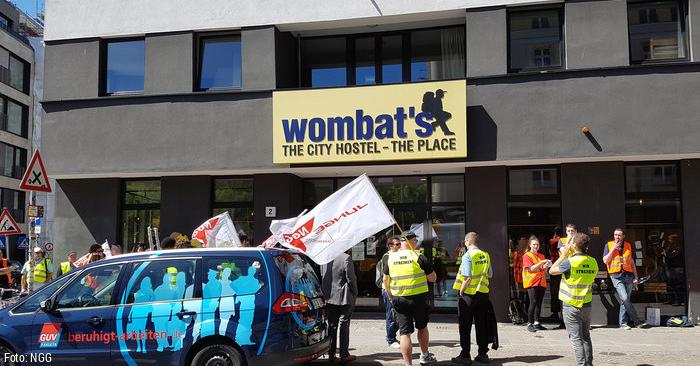 wombat's Berlin: Kundgebung gegen Outsourcing