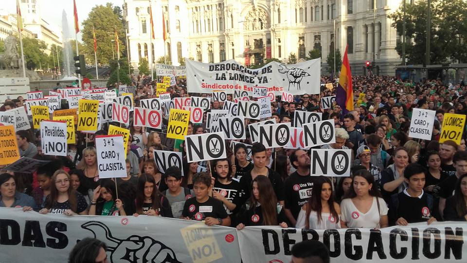 Spanischer Staat: Hunderttausende Schüler*innen und Studierende auf den Straßen