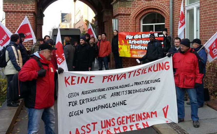 Berlin: Kundgebung an der Charité