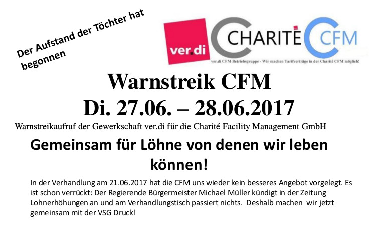Der Aufstand der Töchter hat begonnen: Nach VSG tritt auch CFM in den Streik