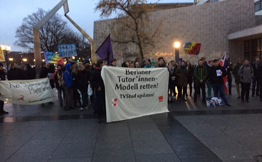TVStud: Verhaftungen und Repression gegen gewerkschaftlichen Protest an der TU Berlin [mit Fotos]