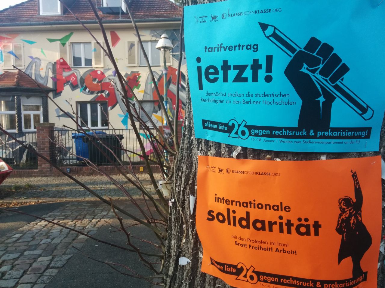 FU Berlin: Wählt Liste 26 gegen Rechtsruck und Prekarisierung!