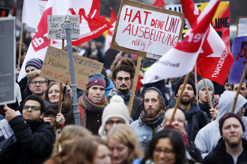 Bildungsstreik in Solidarität mit TVStud