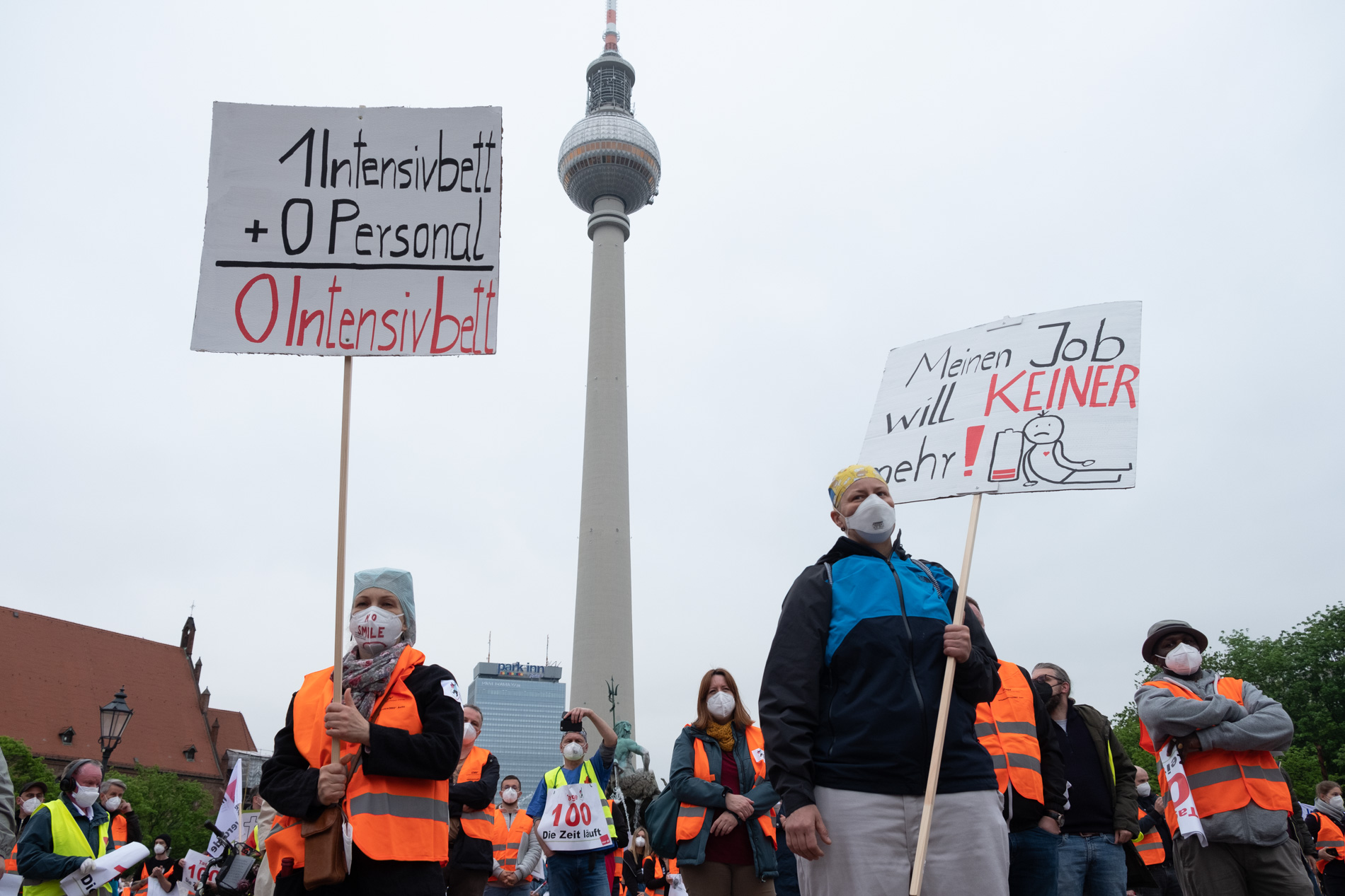 Berliner Kranken­haus­bewegung stellt Rot-Rot-Grün ein Ultimatum