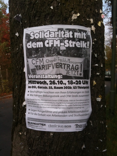 Soliveranstaltung für den CFM-Streik