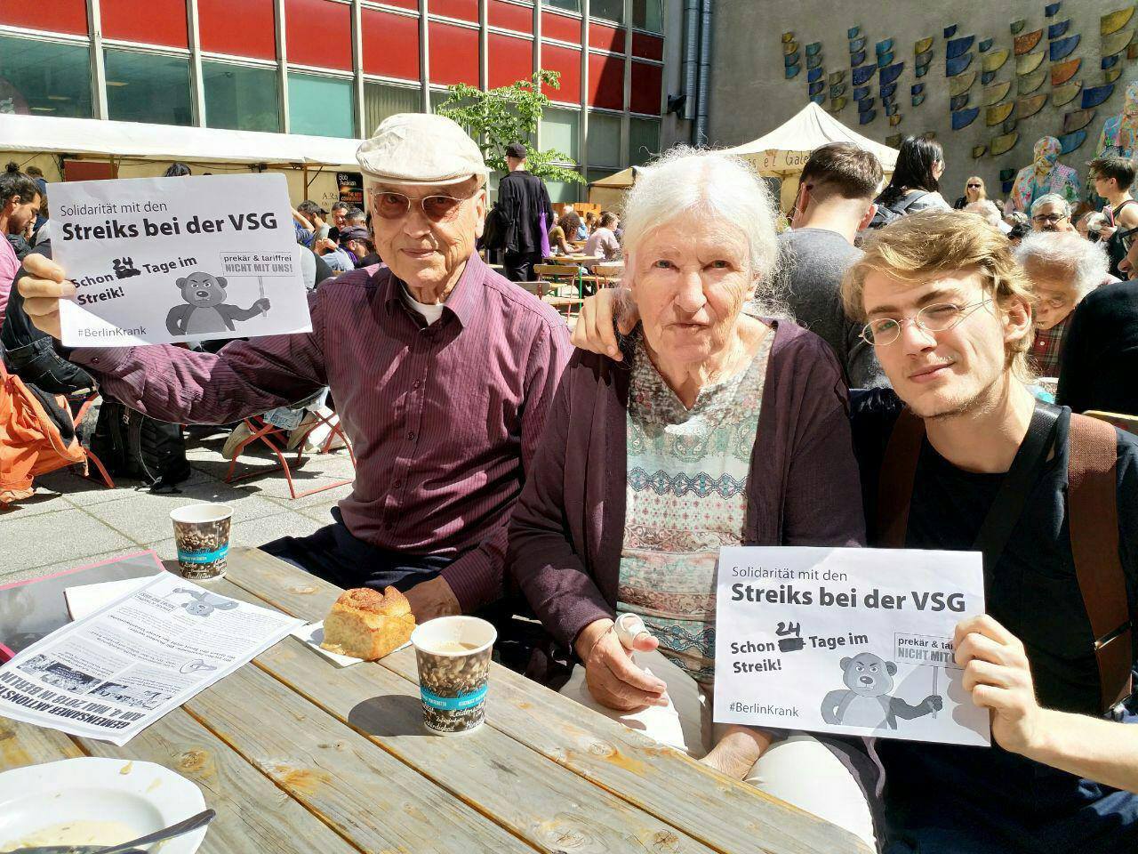 Frigga Haug und andere Intellektuelle unterstützen den VSG-Streik