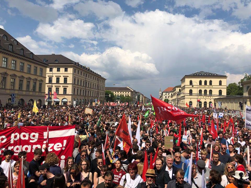 Kampfansage an die CSU: Über 40.000 demonstrieren in München gegen das PAG