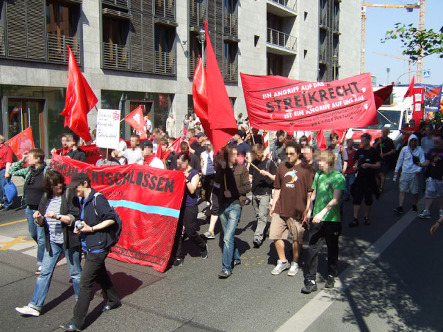 Kundgebung vor dem DGB-Kongress: Verteidigt das Streikrecht!