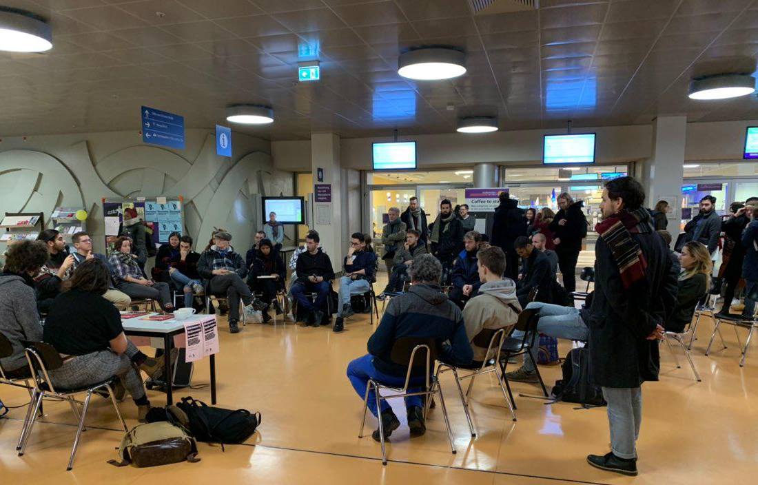 Teach-In an der FU Berlin: Solidarität mit dem Kampf der Studierenden und der Gelbwesten in Frankreich! Schluss mit der Repression!