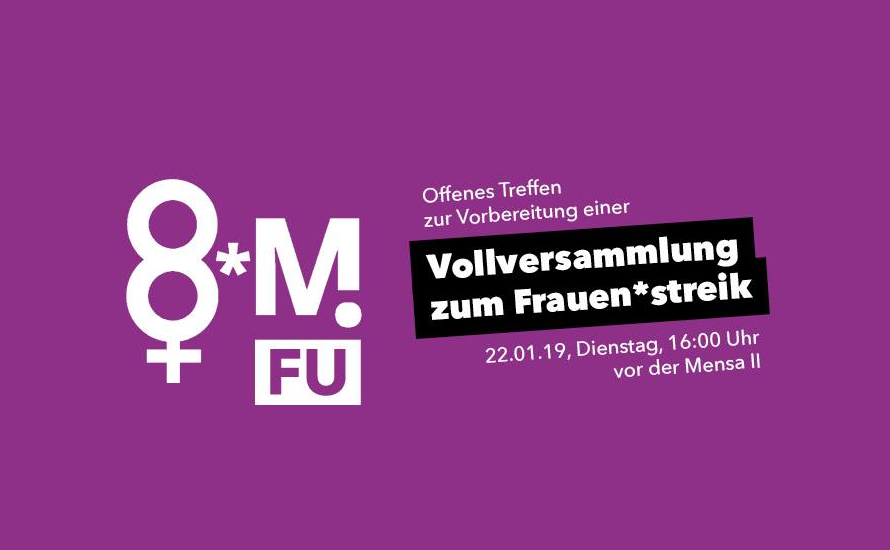 Offenes Treffen an der FU Berlin zum Frauen*streik