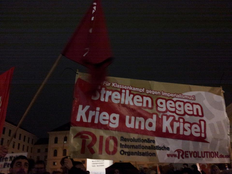 München: Solidarität mit den Generalstreiks in Südeuropa