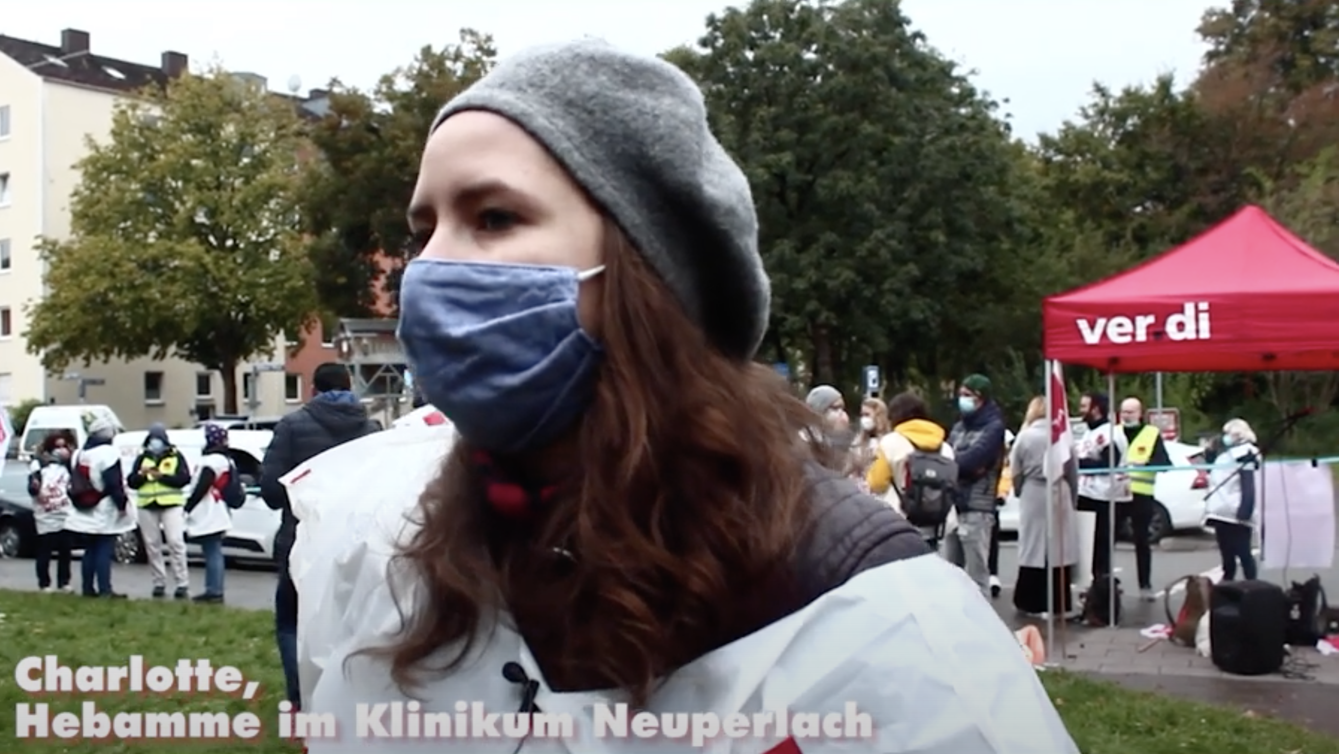 [Video] Interviews und Bericht vom Streik im Krankenhaus in München