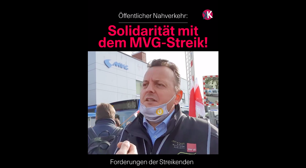 [Video] Solidarität mit dem MVG-Streik!