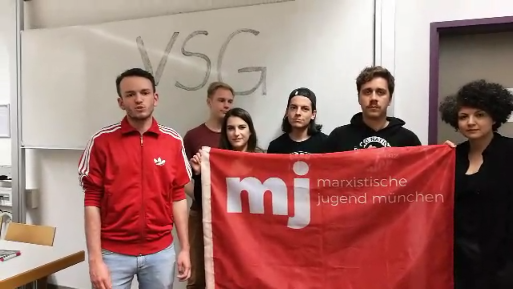 [Video] Solidarität aus München mit dem VSG-Streik!