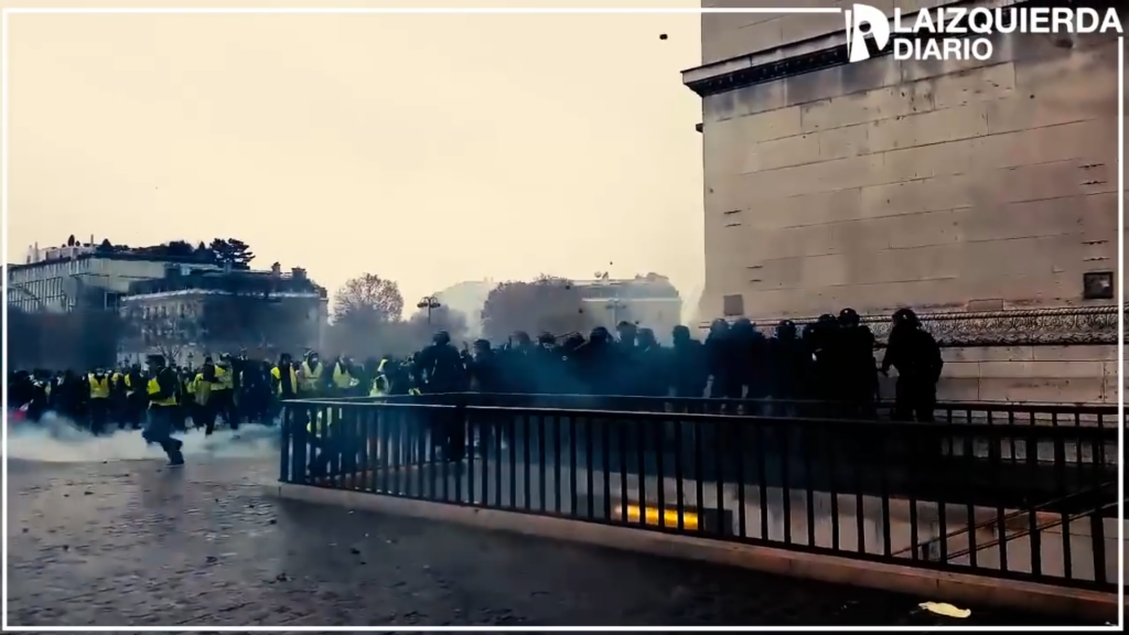 [Video] Paris brennt: Gelbe Westen, Jugendliche und Arbeiter*innen auf der Straße gegen Macron