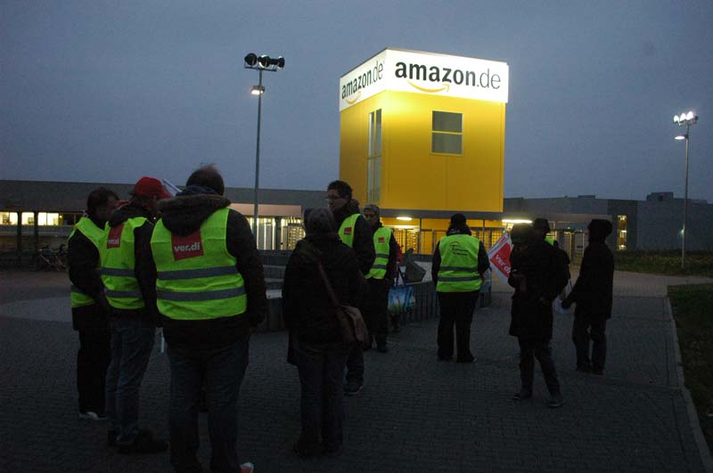 Streiks bei Amazon in Bad Hersfeld