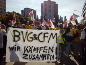 Solidarität aus der BVG mit dem Streik der CFM [mit Video]