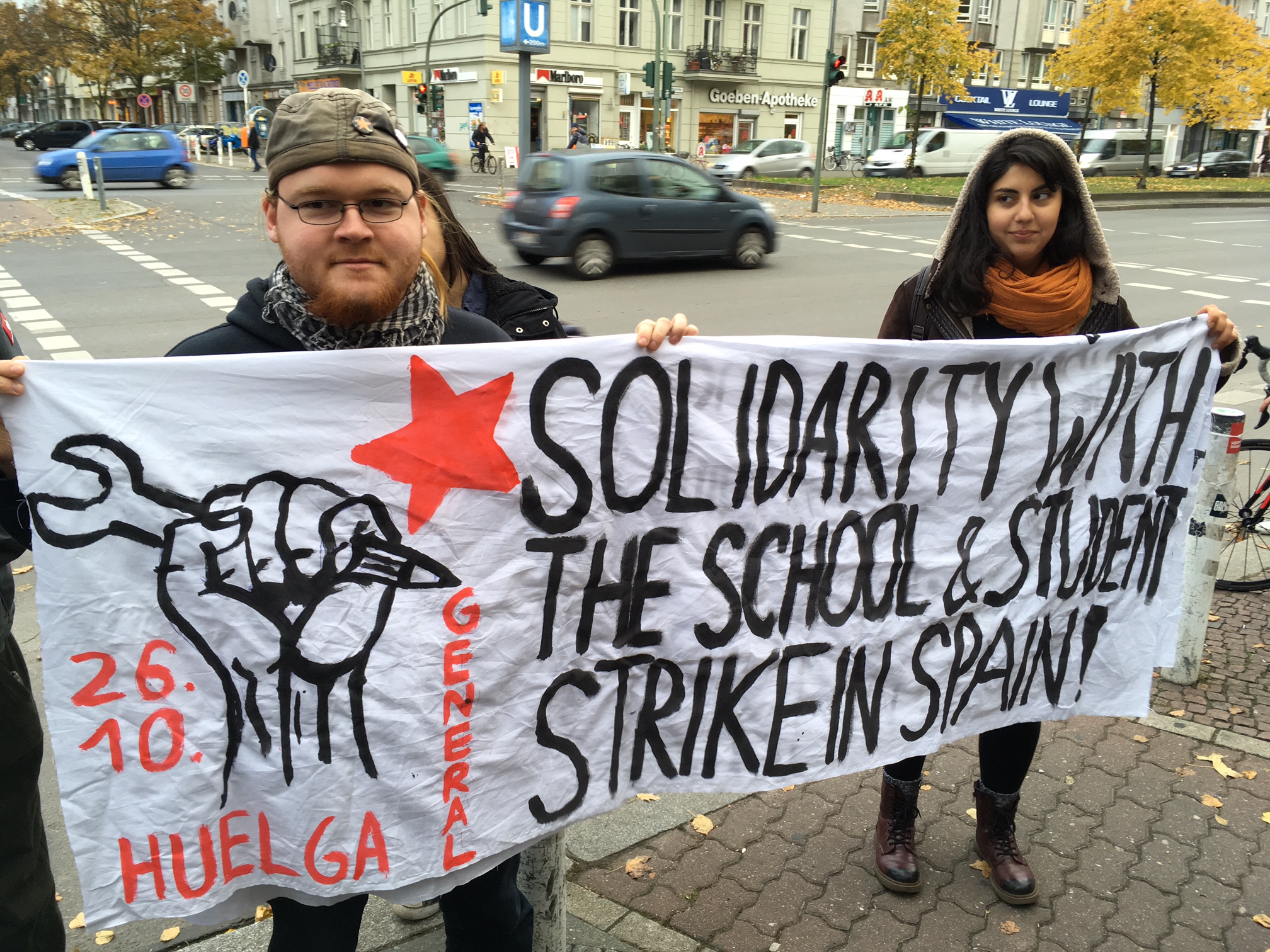 Berliner Solidarität mit dem Bildungsstreik im Spanischen Staat