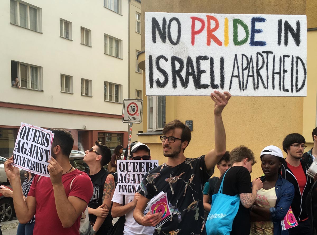 Queers protestieren gegen Pinkwashing – das deutsche Establishment wirbt für Solidarität mit Israel