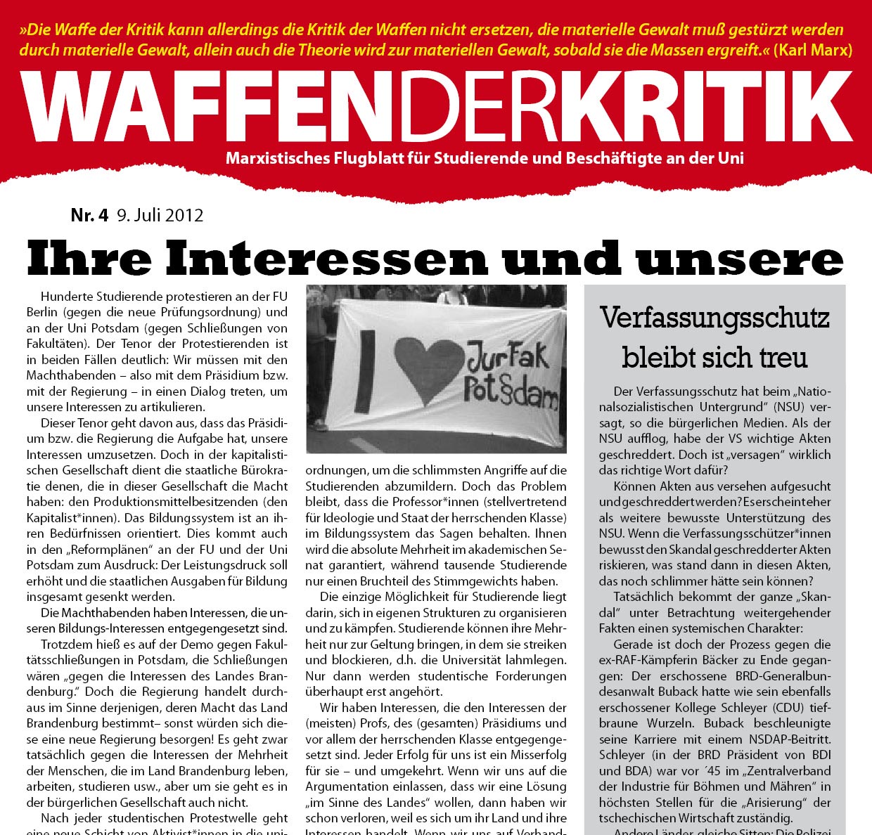 Ein Projekt für Studierende