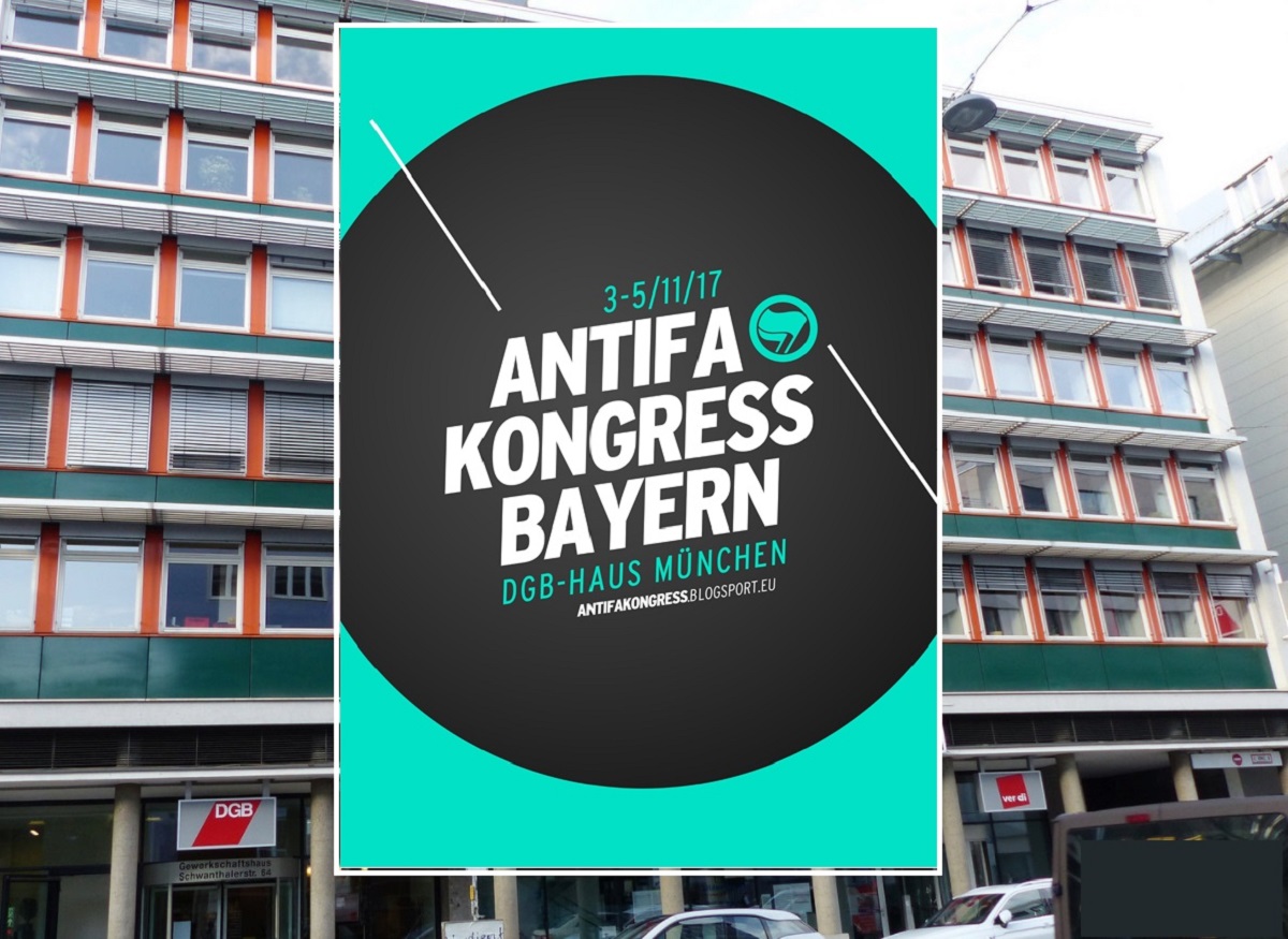 Gewerkschaftshaus München: Antifa rein, Polizei raus!