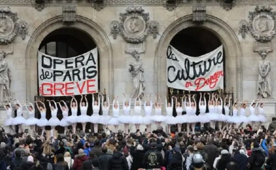 So stellen sich die Tänzerinnen der Pariser Oper gegen die Rentenreform von Macron