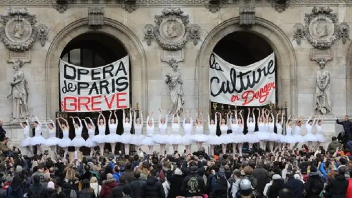 So stellen sich die Tänzerinnen der Pariser Oper gegen die Rentenreform von Macron