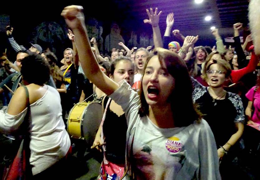 Solidarität mit Diana gegen rechte Angriffe