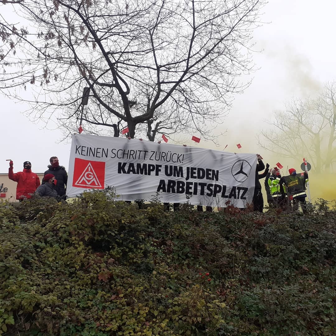 Online-Veranstaltung: Daimler - Arbeitsplatzabbau und Gegenwehr der Beschäftigten