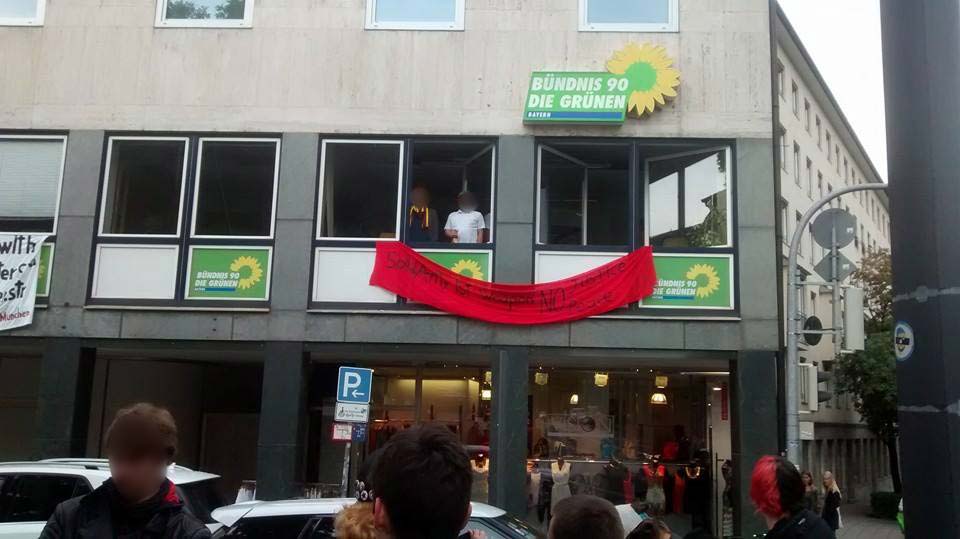 München: Besetzung des Parteibüros der Grünen