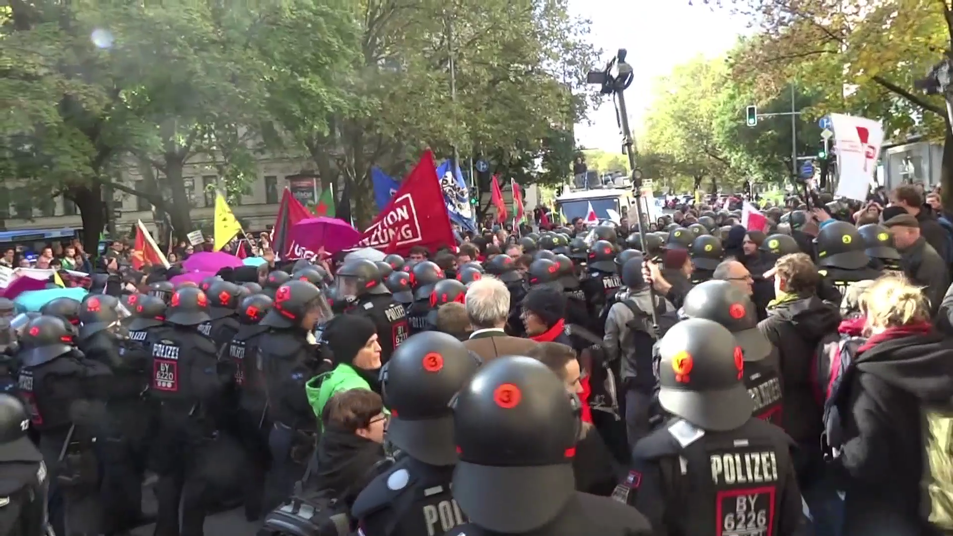 [Video] Repression bei der Demonstration gegen das bayrische 