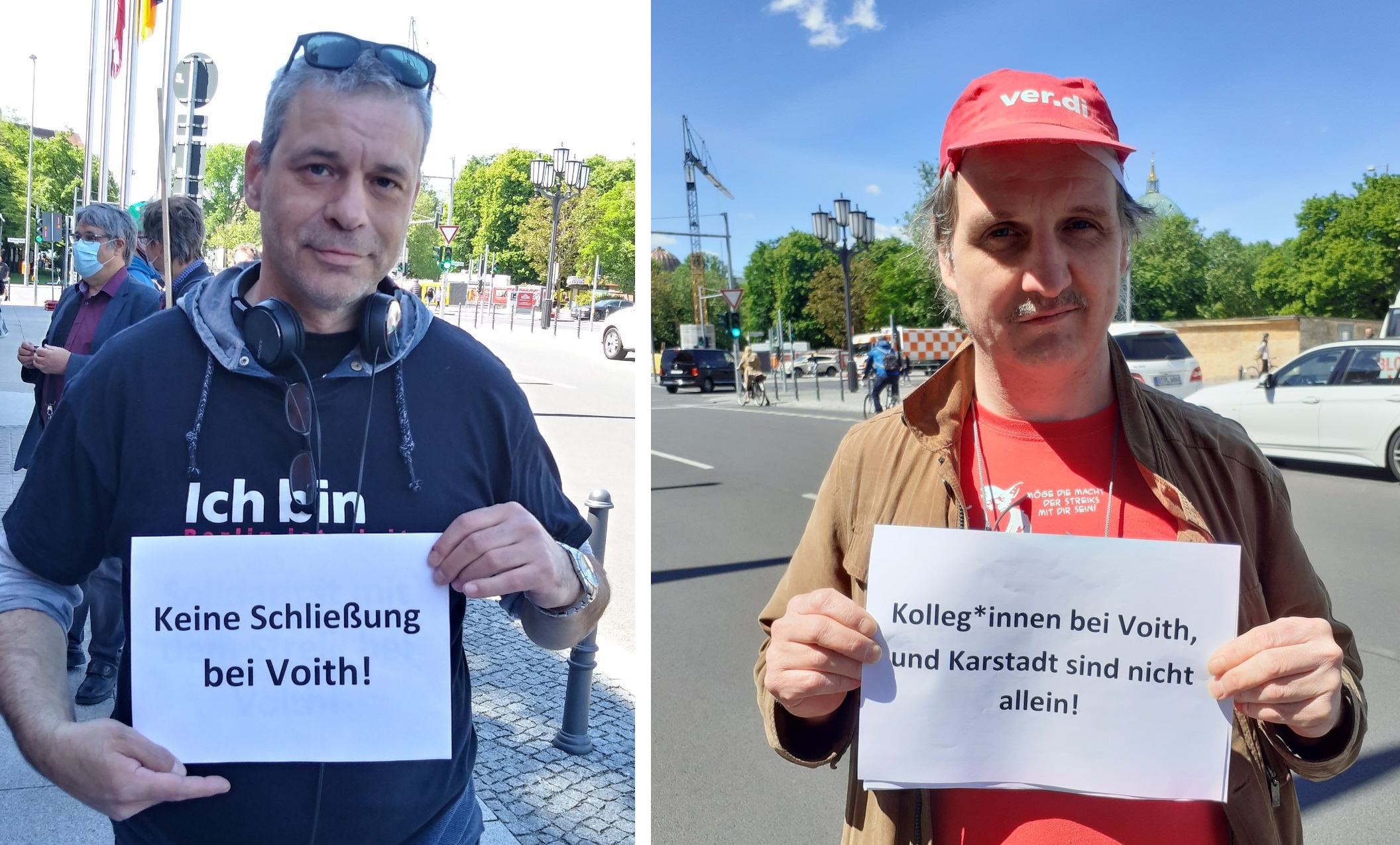 Berliner Krankenhaus-Beschäftigte solidarisieren sich mit dem Streik bei Voith!