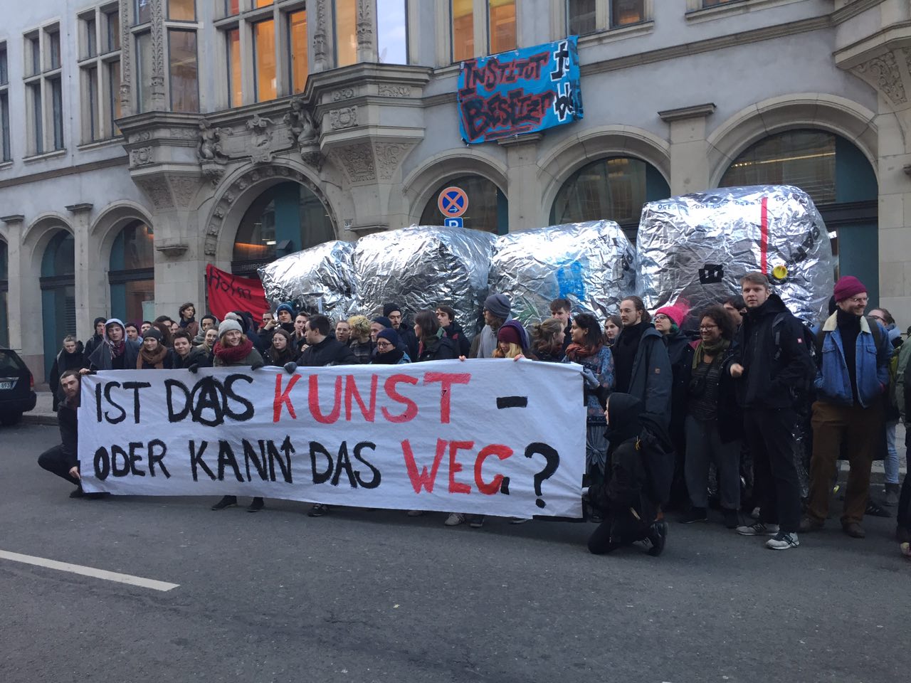 Tag Zwei der Besetzung an der HU: So sieht der Protest für #holmbleibt aus