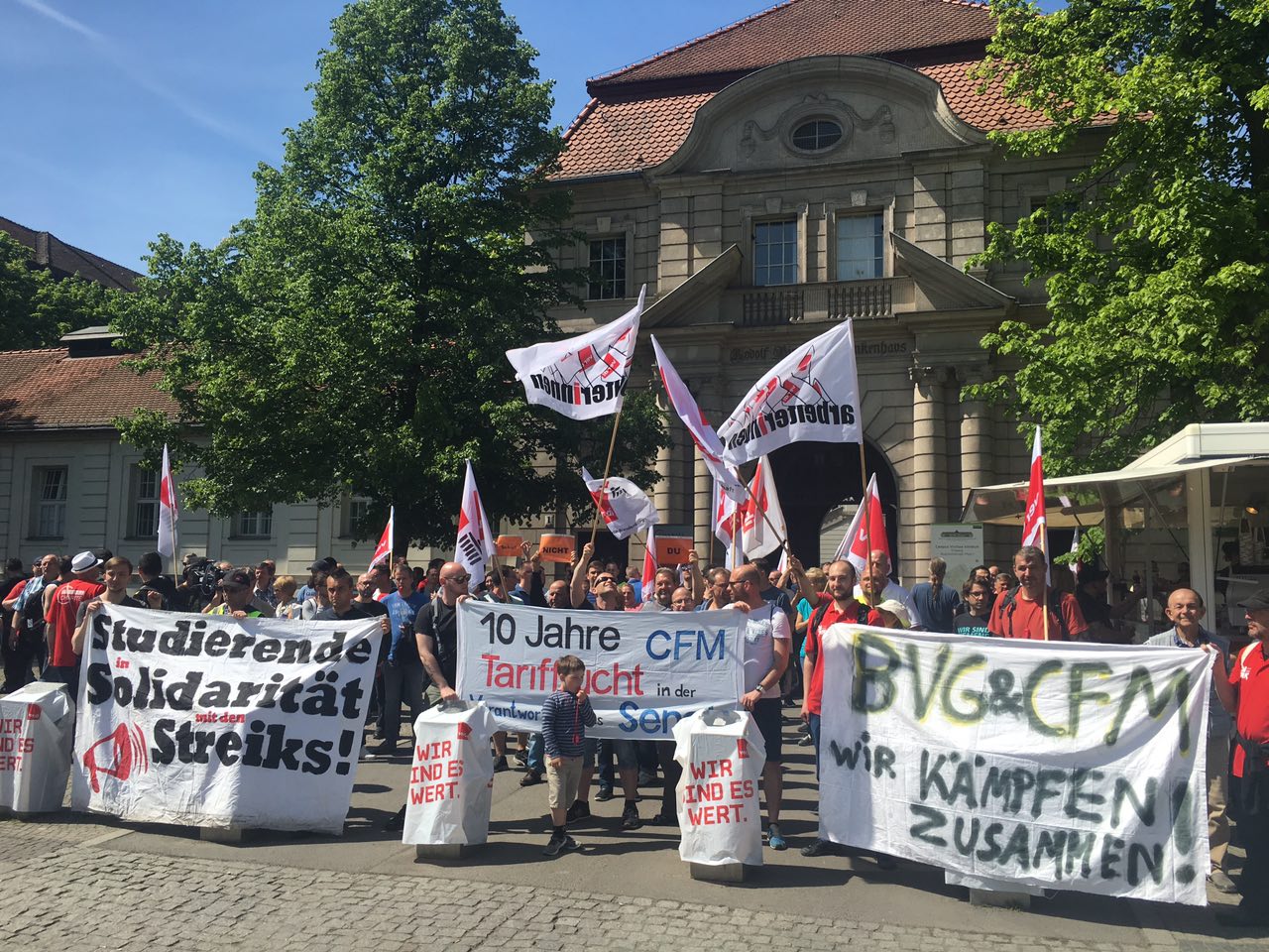 Fotos vom CFM-Streik