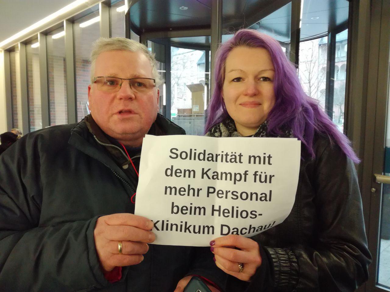 Solidarität aus Berlin: Für mehr Personal am Amper-Klinikum Helios [Bilder-Serie]