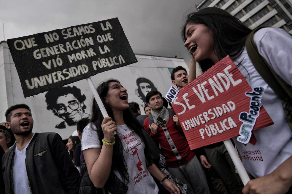 Kolumbien: Studierende streiken gegen die Regierung