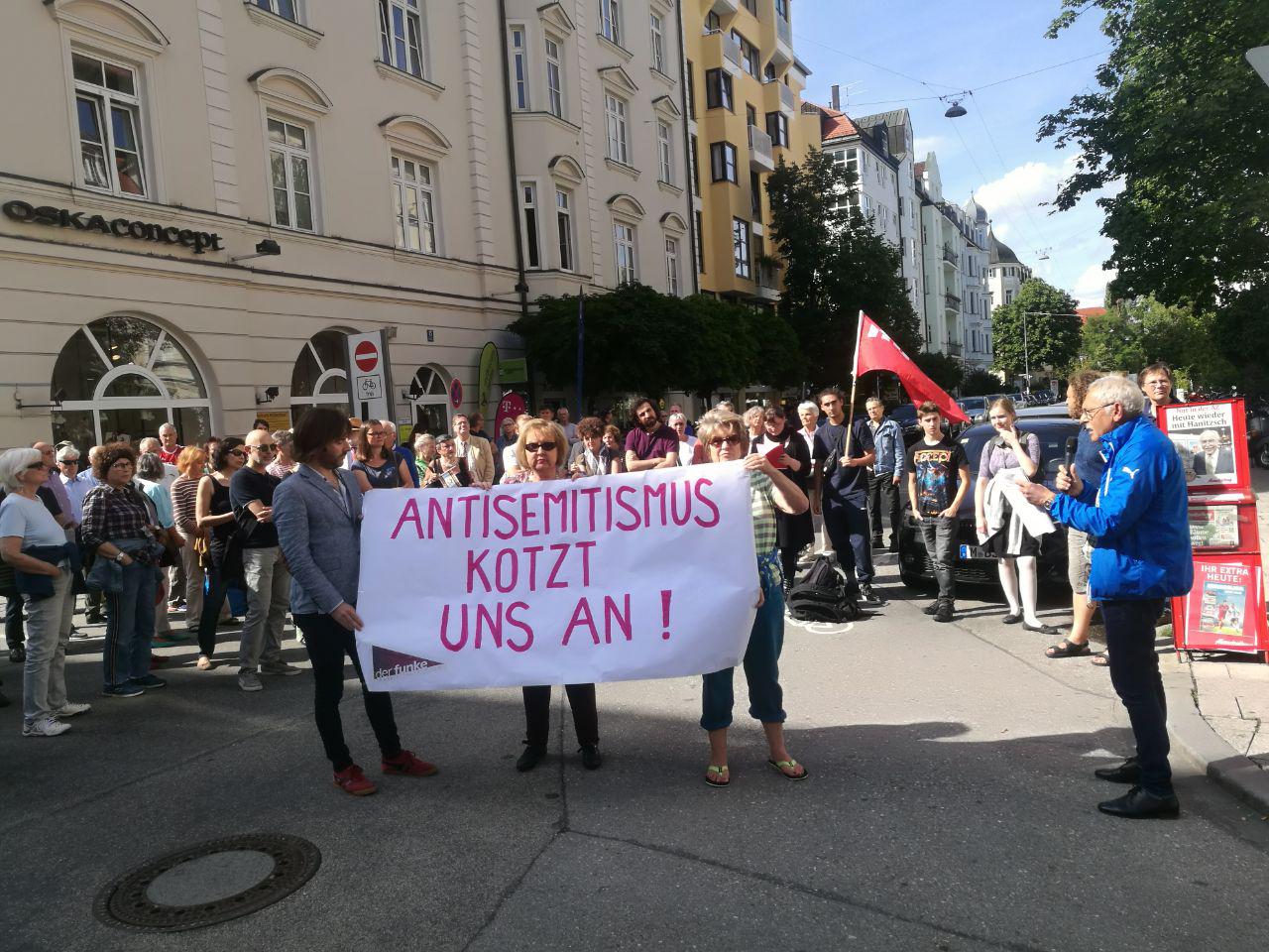 Antisemitischer Angriff in München-Schwabing: Kein Friede mit dem deutschen Imperialismus!