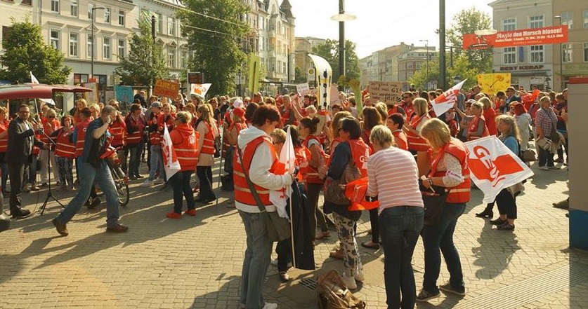 In Rostock demonstrieren Studierende und Erzieher*innen für bessere Bildung – aber warum getrennt?