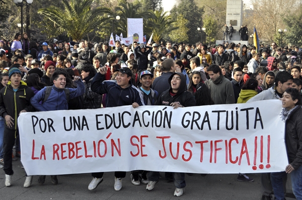 "Für die kostenlose Bildung ist die Rebellion gerechtfertigt!!!"