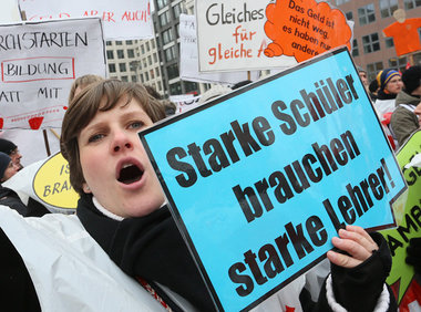 Berlin: 5.000 LehrerInnen beim Warnstreik