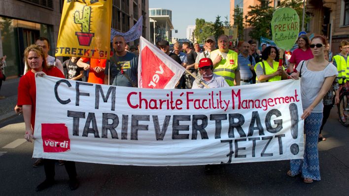 CFM-Arbeiter*innen rufen zu Kundgebung vor Charité-Aufsichtsratssitzung auf