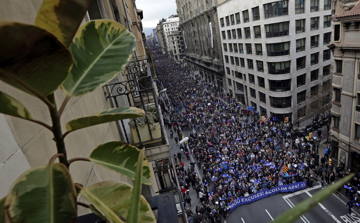 Barcelona: Halbe Million Menschen für die Aufnahme von Geflüchteten